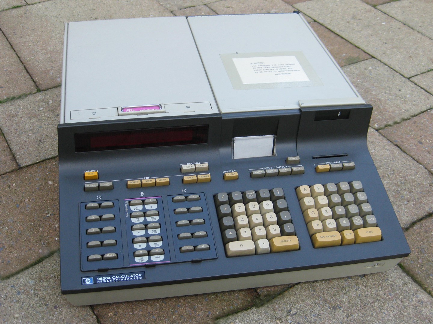 HP9820A calculator